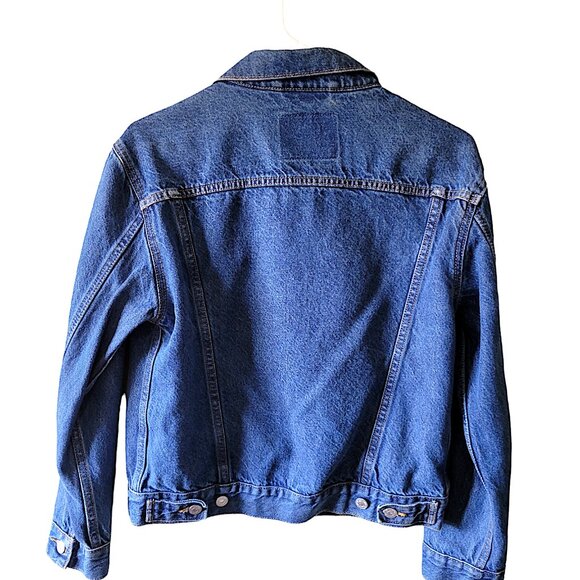Levi's Blue Denim Jacket Size S Classic Style - Picture 3 of 4